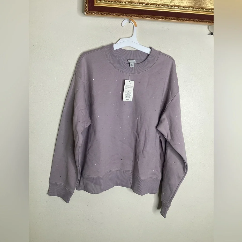 A New Day embellished sweatshirt Grayish MAUVE
